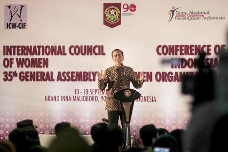 Internasional Council of Women juga dihadiri Presiden Joko Widodo